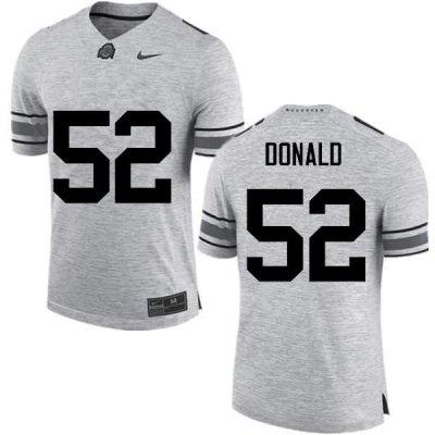 NCAA Ohio State Buckeyes Men's #52 Noah Donald Gray Nike Football College Jersey JWT0645PP